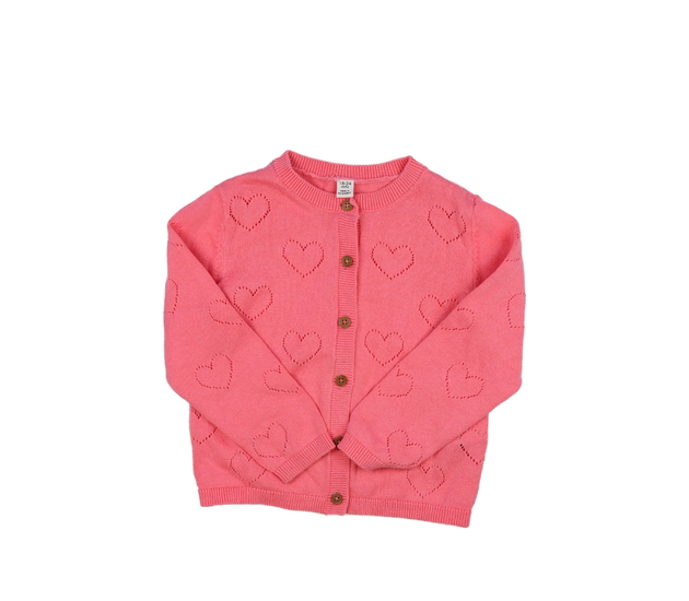 Růžový madeirový propínací svetřík M&S