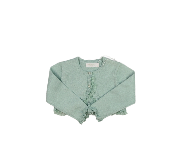 Zelené zdobné lesklé bolerko Mayoral 