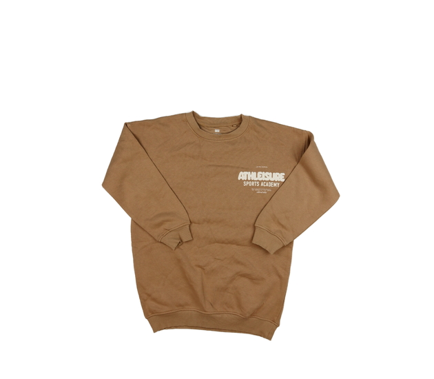 Hnědá mikina s nápisem F&F