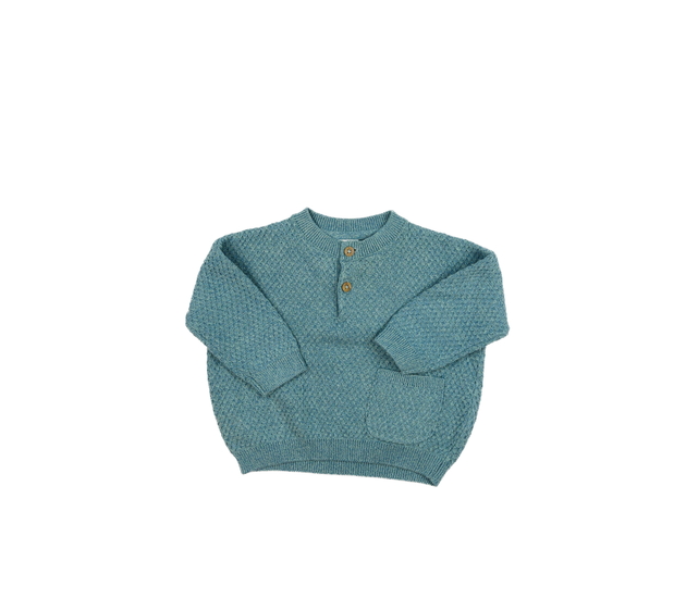 Modrý melírovaný svetr Next