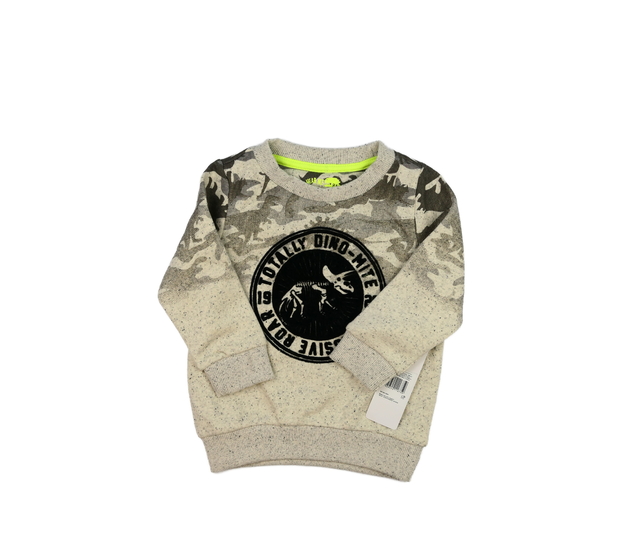 Nová hnědá mikina s dinosaurem F&F