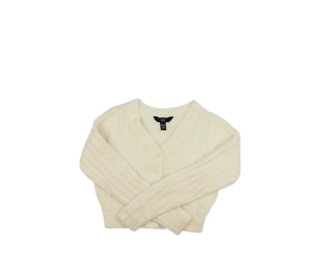 Krémový chlupatý crop top New Look 