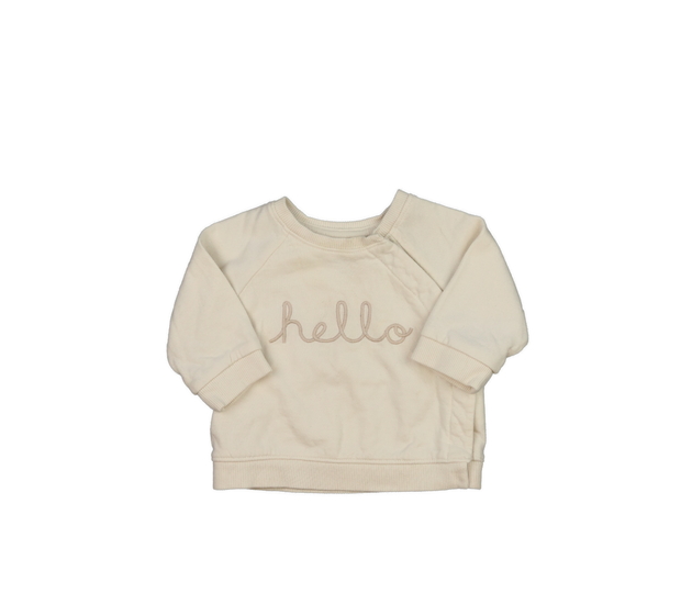 Krémová mikina s nápisem H&M