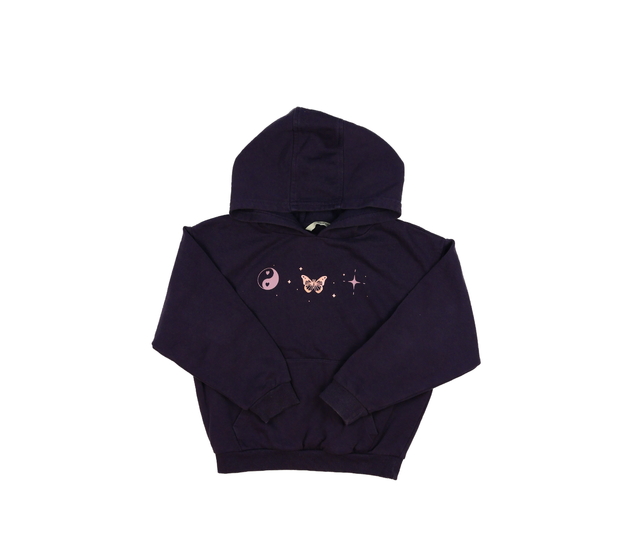 Fialová zdobná mikina George