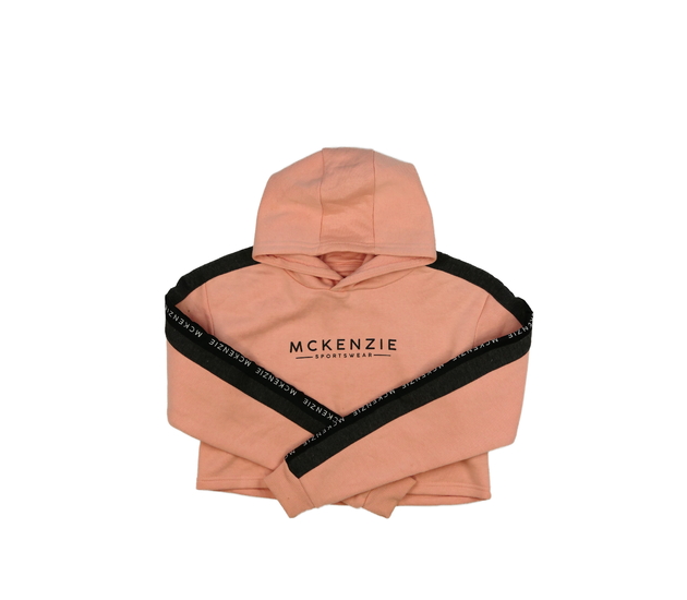 Růžová crop mikina McKenzie 