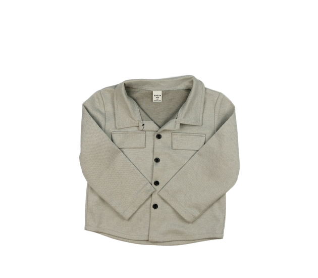 Šedý košilový kabátek 