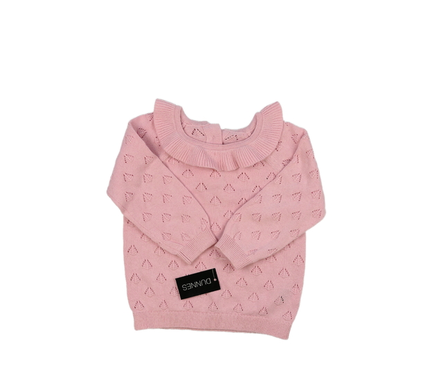 Nový růžový madeirový svetr 