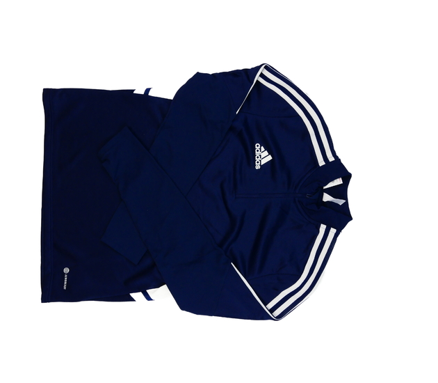 Tmavě modrá sportovní mikina Adidas 