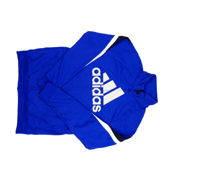 Modrá mikina vel. 176 Adidas