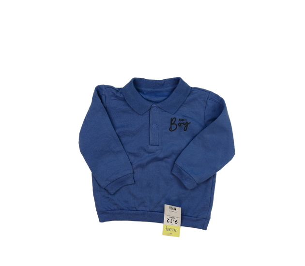 Nová modrá mikina s límečkem 