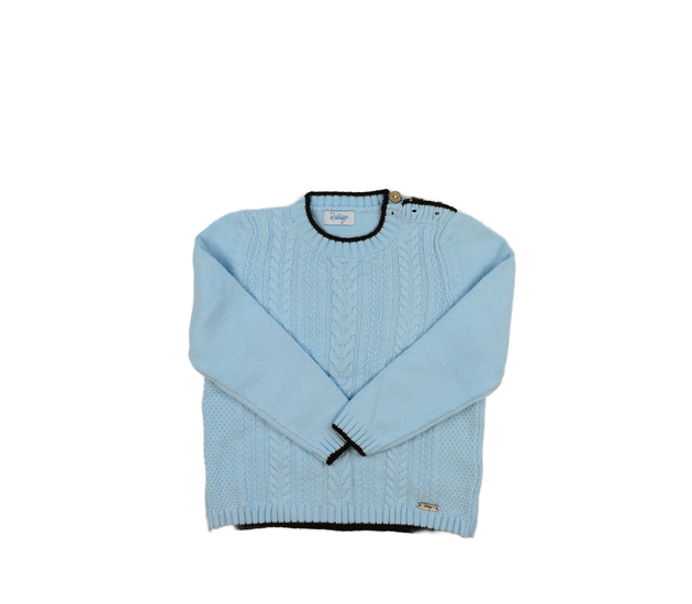 Modrý přízový svetřík 