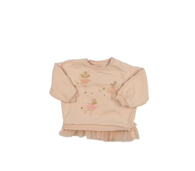 Růžová mikina s baletkami F&F