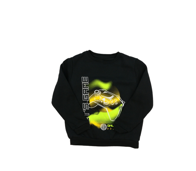 Černá mikina s herním motivem Primark 