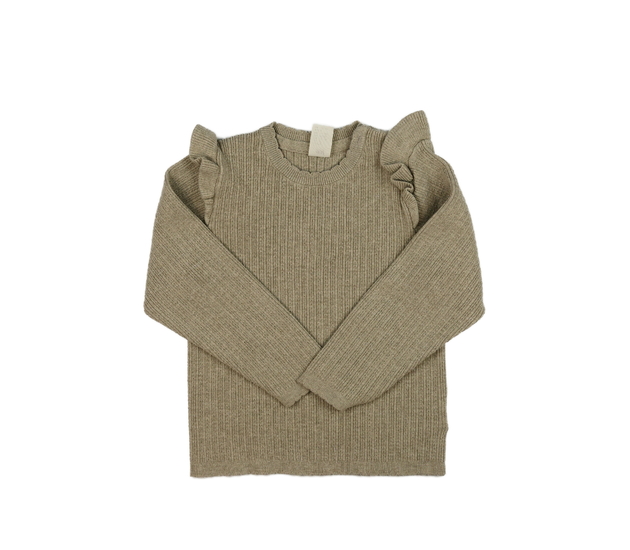 Světlý svetr s volánky H&M