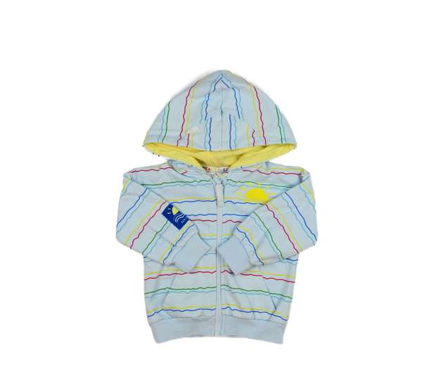 Modrá pruhovaná mikina 