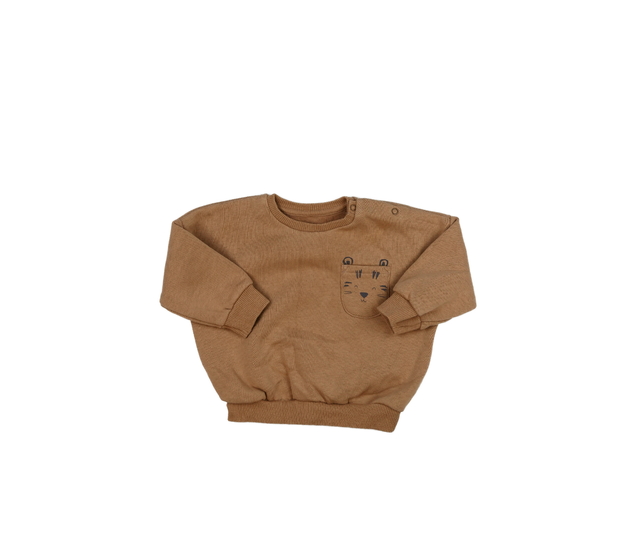 Hnědá mikina s čumáčkem 