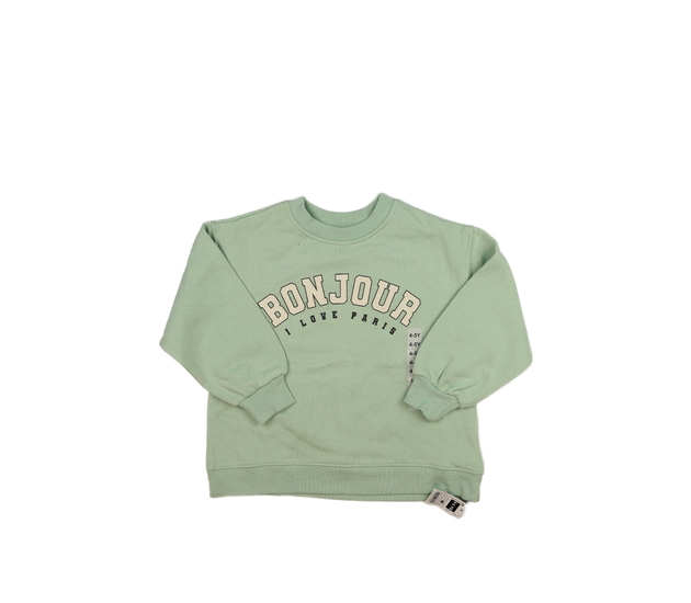 Nová zelená mikina s nápisem 