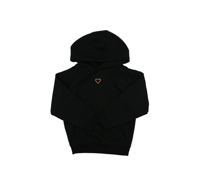 Černá mikina se srdcem George