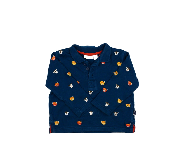 Modrá mikina se zvířátky Jojo Maman Bébé