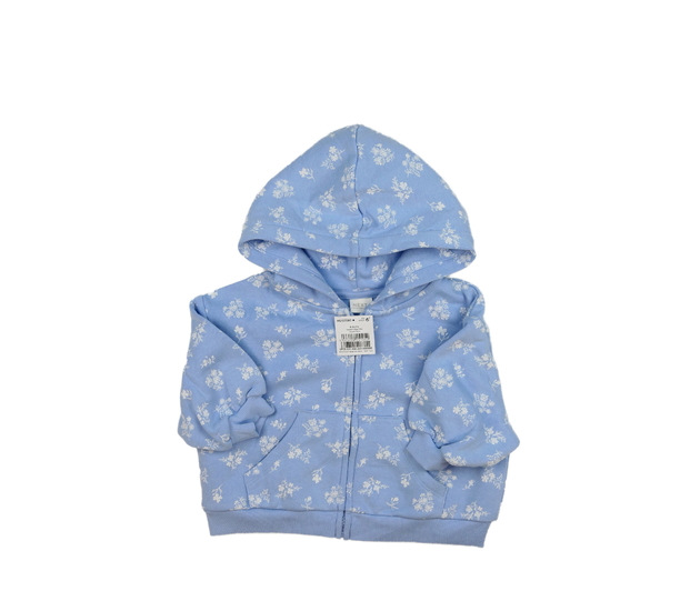 Nová modrá květinová mikina Next