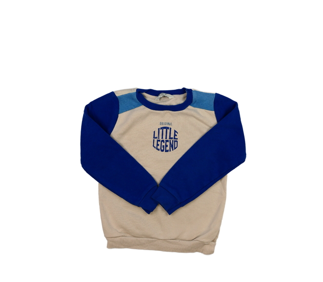 Hnědo-modrá mikina 