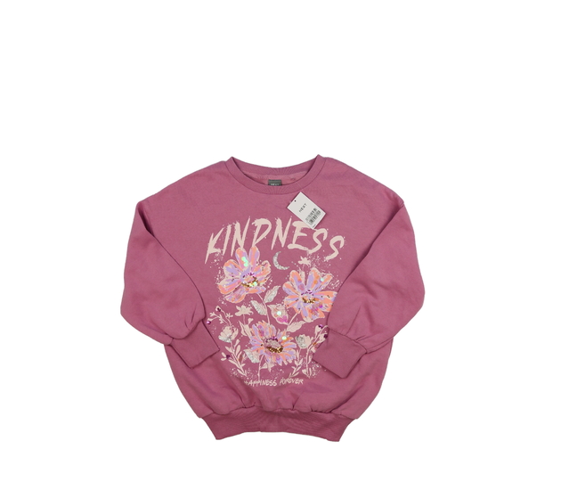Nová růžová mikina s květinami Next