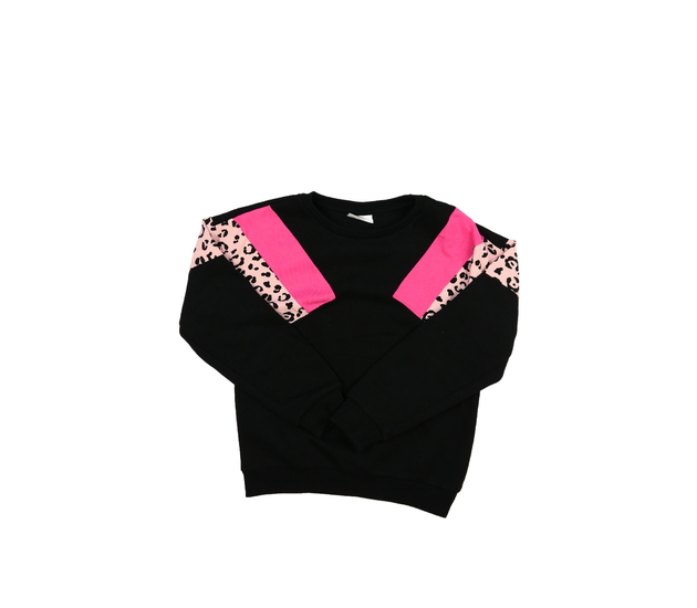 Černo-růžová mikina 