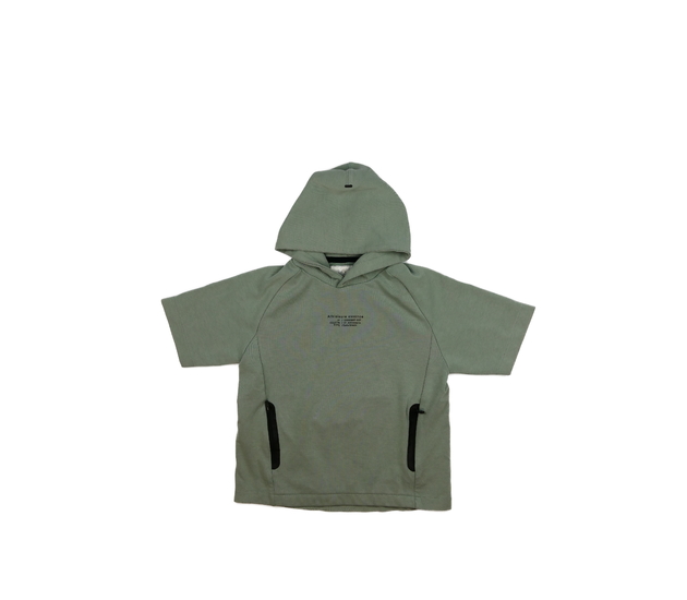 Zelená mikina s krátkým rukávem Zara