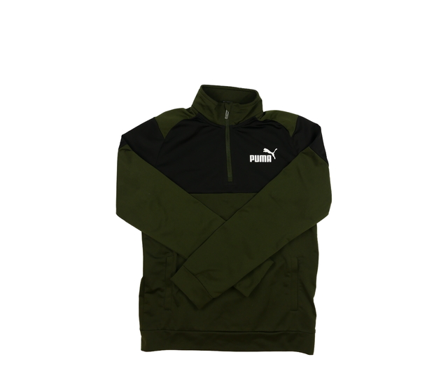 Zeleno-černá sportovní mikina Puma 