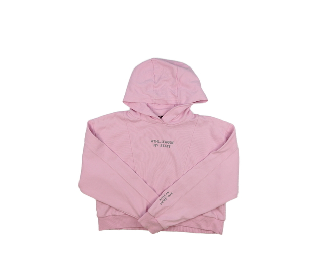 Růžová crop mikina George