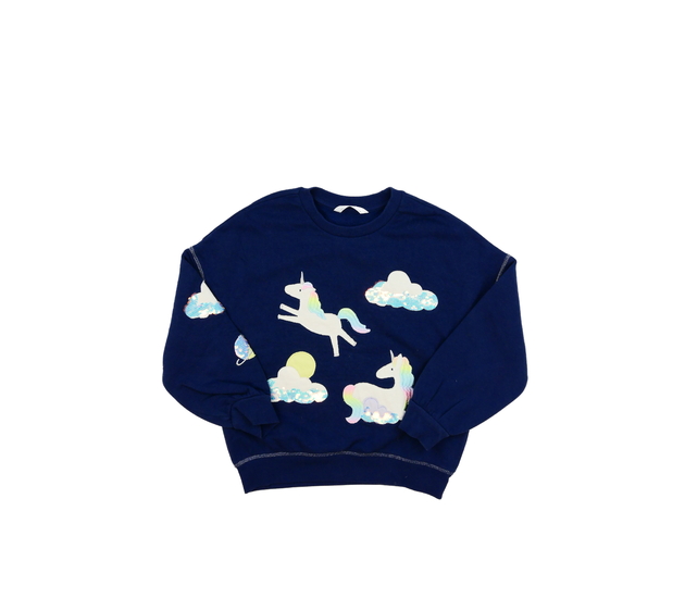 Modrá mikina s jednorožci M&S