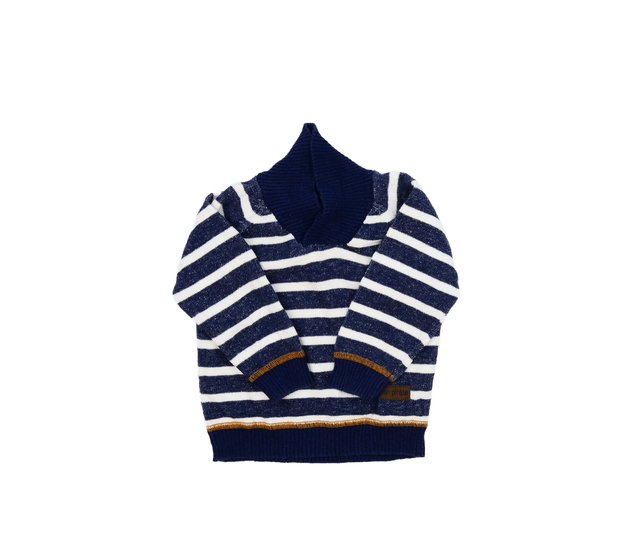 Modro-bílý svetřík 