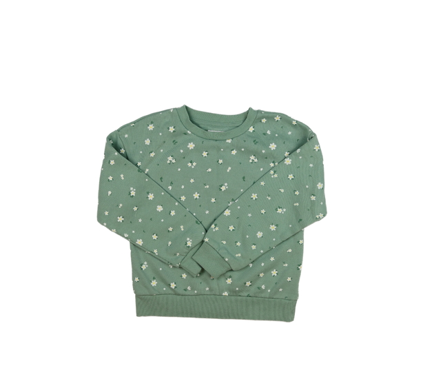 Zelená květinová mikina Primark 