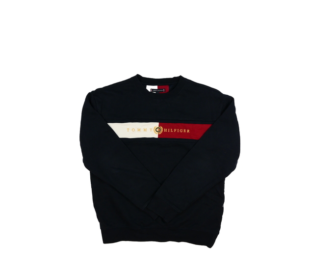 Tmavě modrá mikina Tommy Hilfiger 