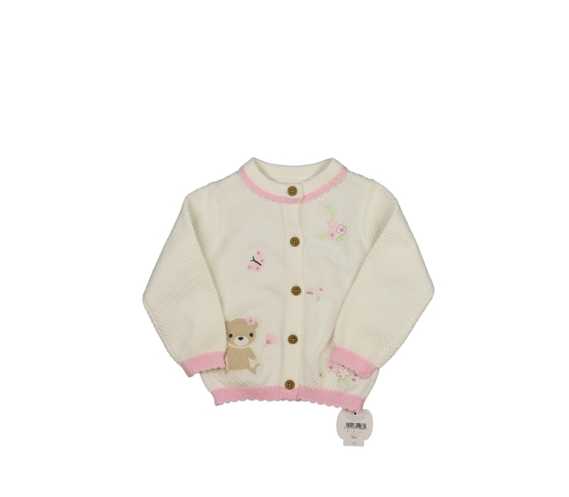 Nový bílý svetřík s krásnými detaily Nutmeg 