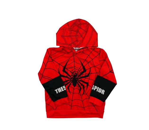 Červená slabá mikina Spider-man 