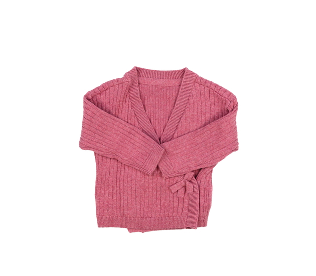 Tmavě růžový zavinovací svetřík Mothercare
