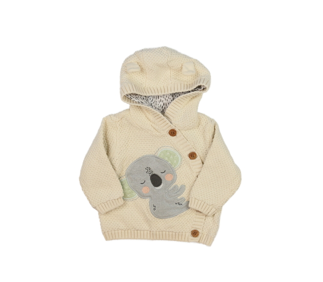 Krémový svetr s podšívkou a koalou Mothercare