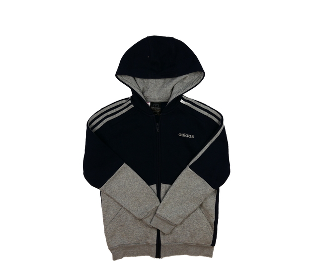 Tmavě modro-šedá mikina Adidas