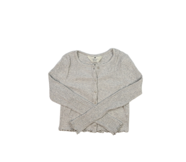 Šedý crop svetřík H&M