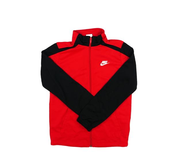 Černo-červená sportovní mikina Nike 