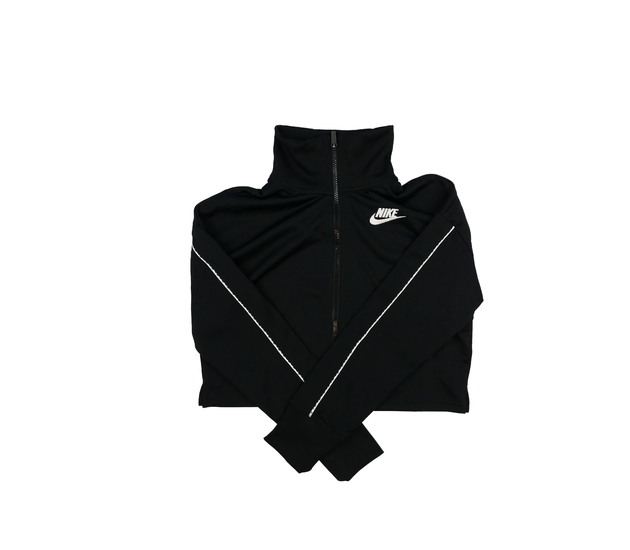Černá sportovní crop mikina Nike 