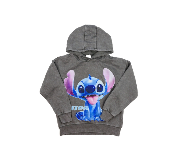 Šedá melírovaná mikina Stitch Disney Primark 