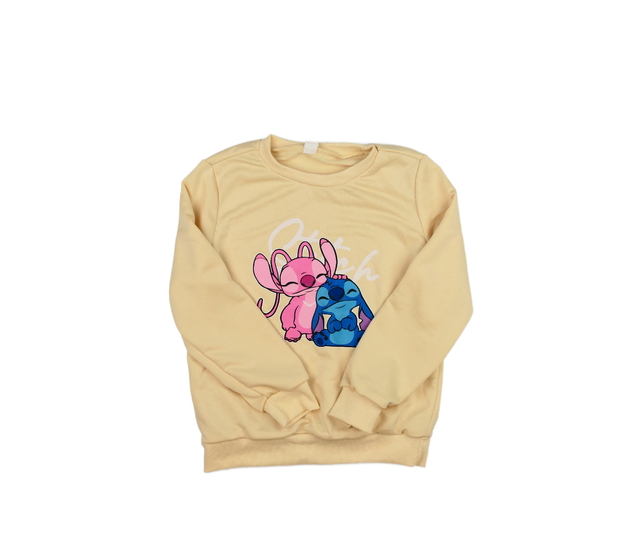 Žlutá slabá mikina Stitch 