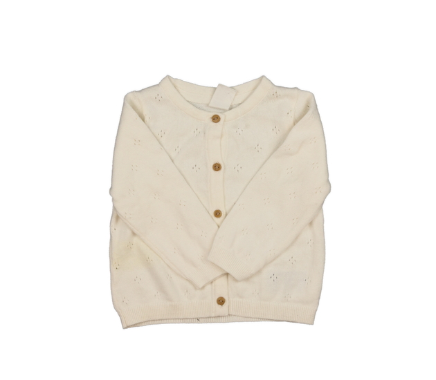 Krémový propínací svetřík H&M