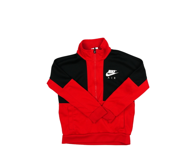 Černo-červená sportovní mikina Nike 