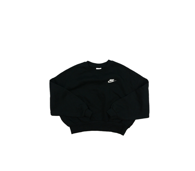 Černá crop mikina Nike 