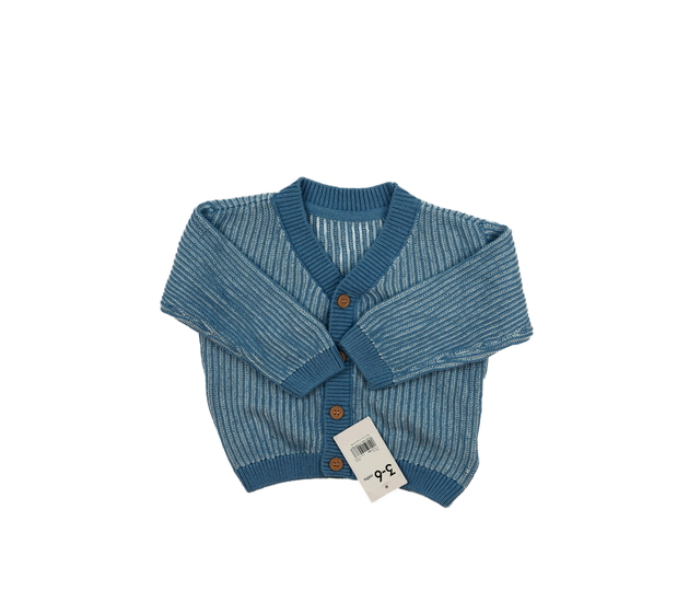Nový modrý propínací svetr Mothercare