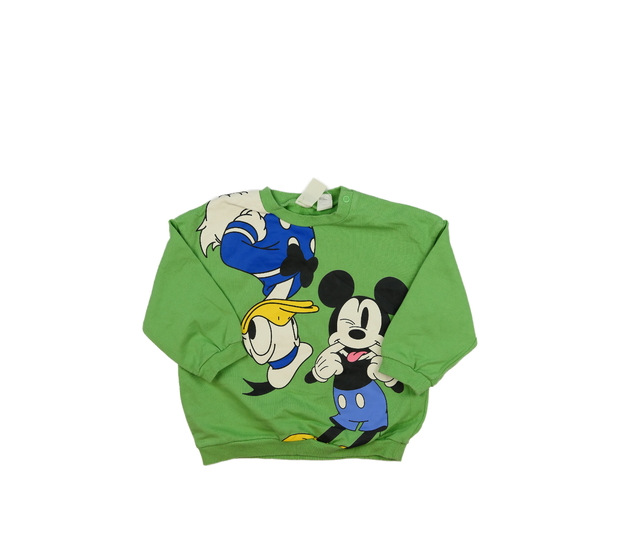 Zelená mikina Mickey Disney H&M