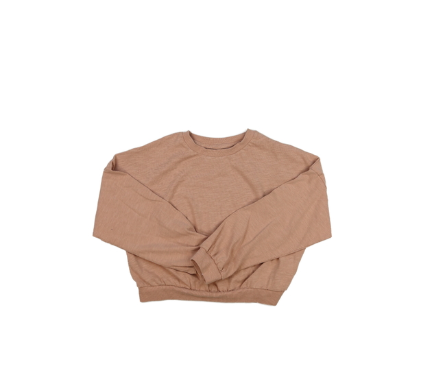 Růžová melírovaná kratší mikina Next